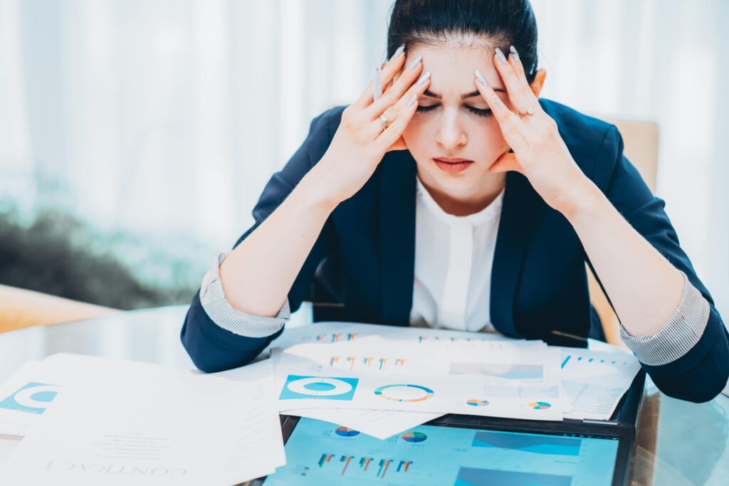 stressed woman